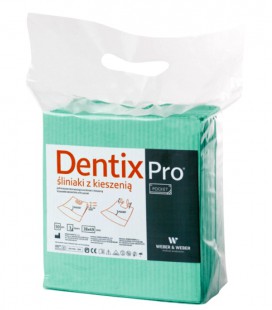 Śliniaki z kieszenią Dentix Pro 50 szt. zielone