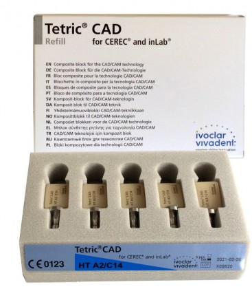 Tetric CAD Cerec/inLab HT A2 C14 5 szt.