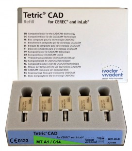 Tetric CAD Cerec/inLab MT A1 C14 5 szt.