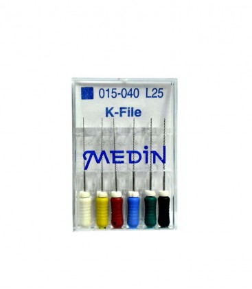 K-file Medin 015-40 25 mm