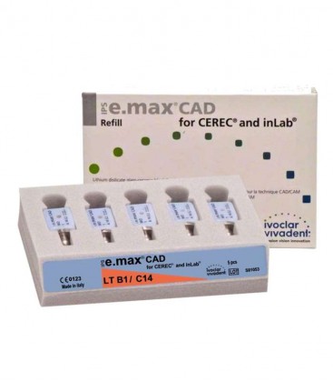 IPS e.max CAD Cerec/InLab LT B1 C14 5 szt.