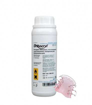 Orthocryl płyn rosa-transparent 500 ml