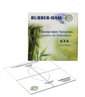 Rubber-Dam szablon do koferdamu 150 × 150 mm