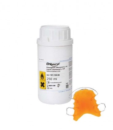 Orthocryl płyn neonowy pomarańczowy 250 ml