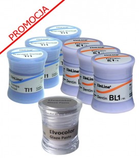 6 × IPS InLine Dentin 20 g + IPS Ivocolor Glaze Paste 3 g, PROMOCJA