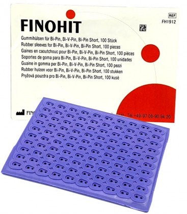Finohit, czapeczki gumowe do Bi-Pin 100 sztuk