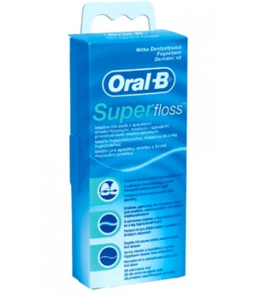 Nić dentystyczna Oral B Super Floss 50 odcinków